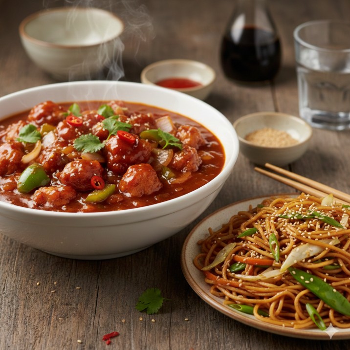Manchurian Gravy n Noodles